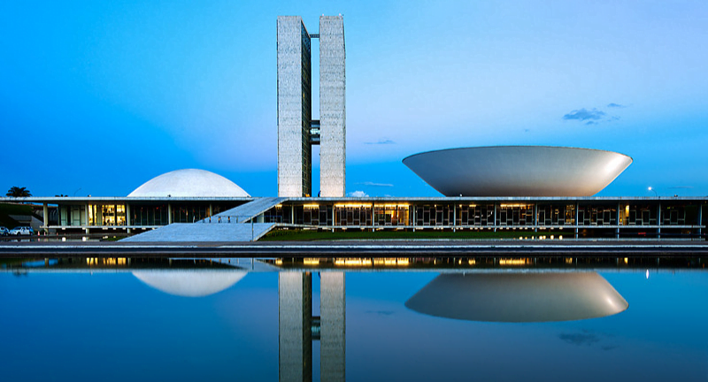 brasilia e a praça dos poderes